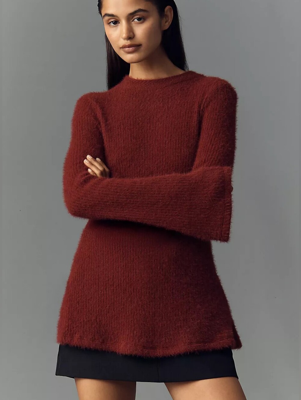 Anthropologie Maeve Tie-Back Bell-Sleeve Sweater